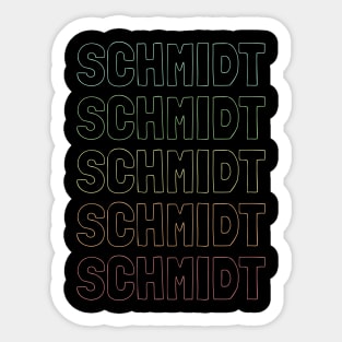 Schmidt Name Pattern Sticker